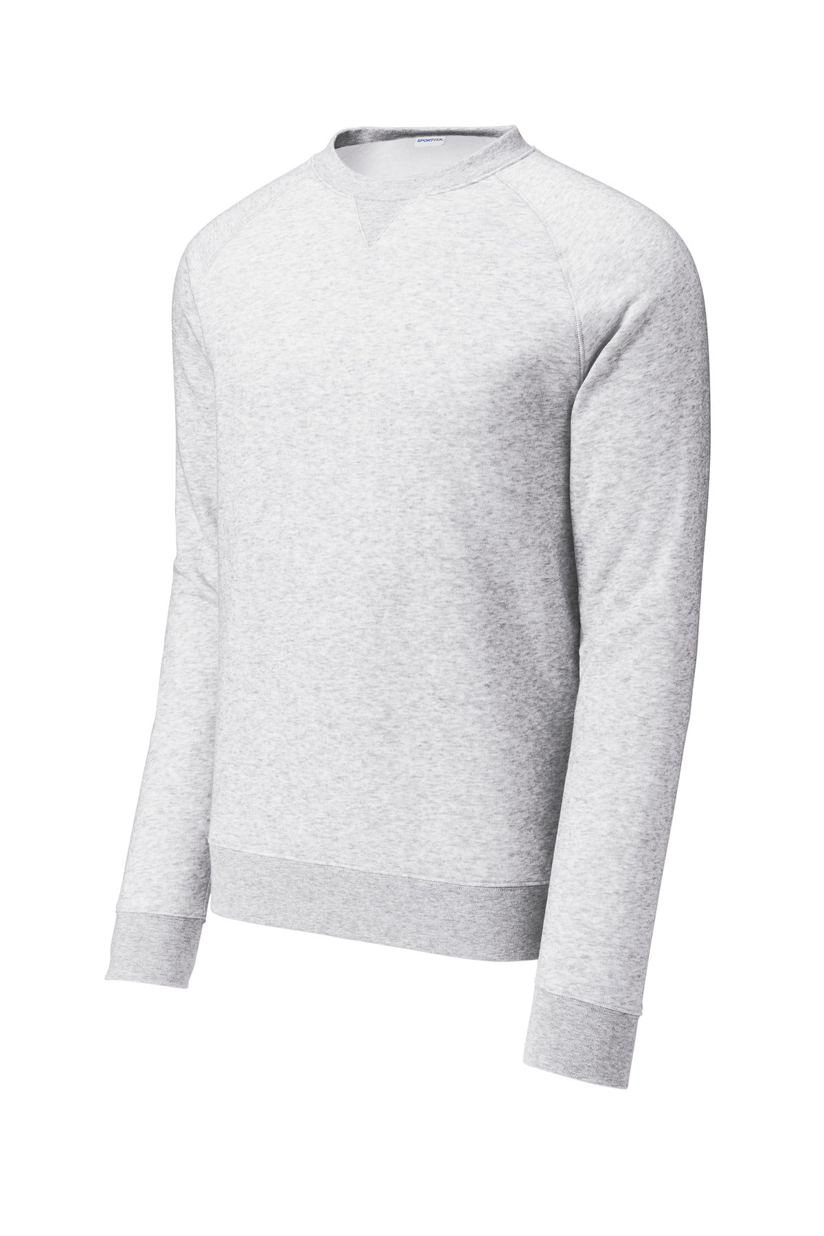Sport-Tek Drive Fleece Crewneck – Athletic Heather – flat front
