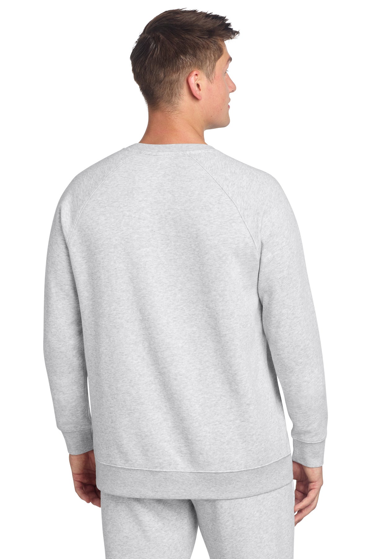 Sport-Tek Drive Fleece Crewneck – Athletic Heather – back