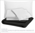 Sleep Kit, 6-Piece Poly/Cotton – 2 Twin Flat Sheets, Blanket, Pillow, Pillowcase, Laundry Bag