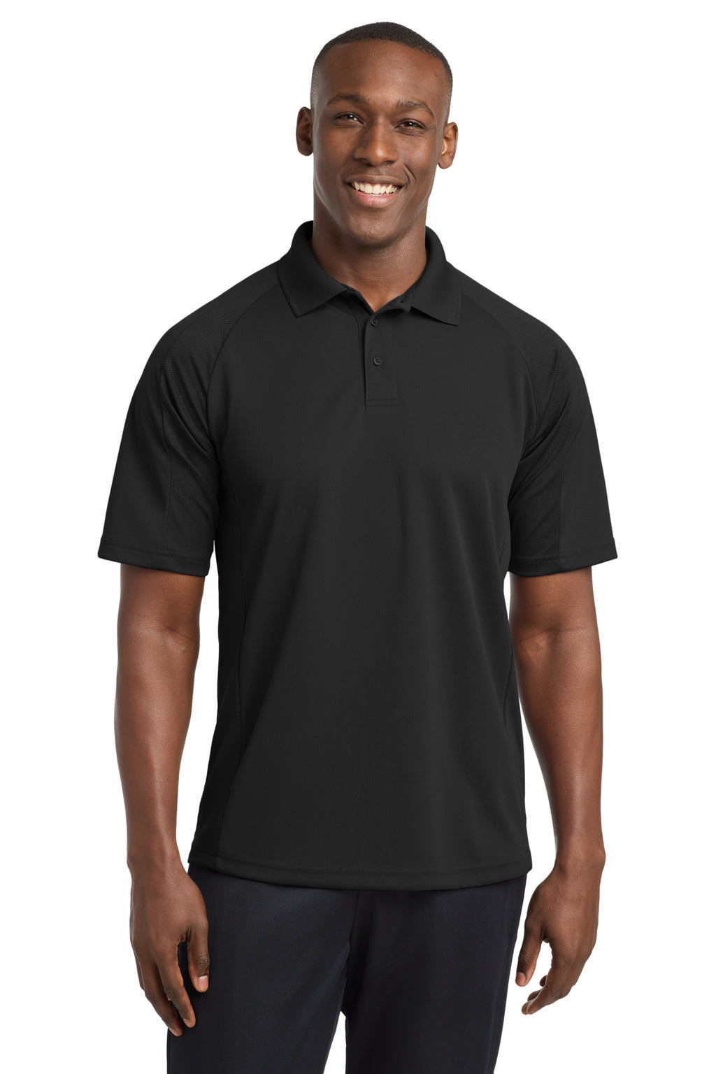 Sport-Tek Dri-Mesh Pro Polo – Black