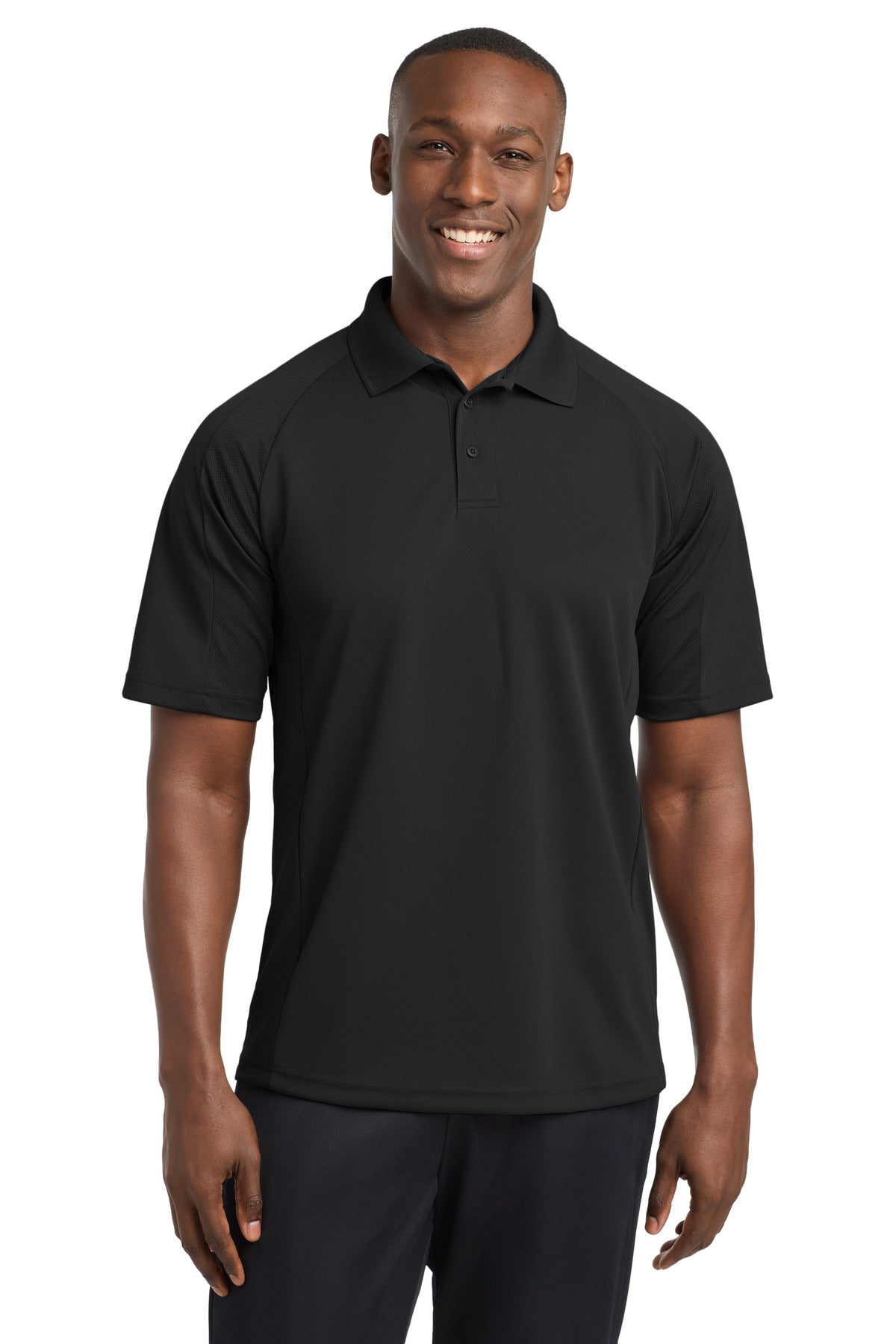 Sport-Tek Dri-Mesh Pro Polo – Black