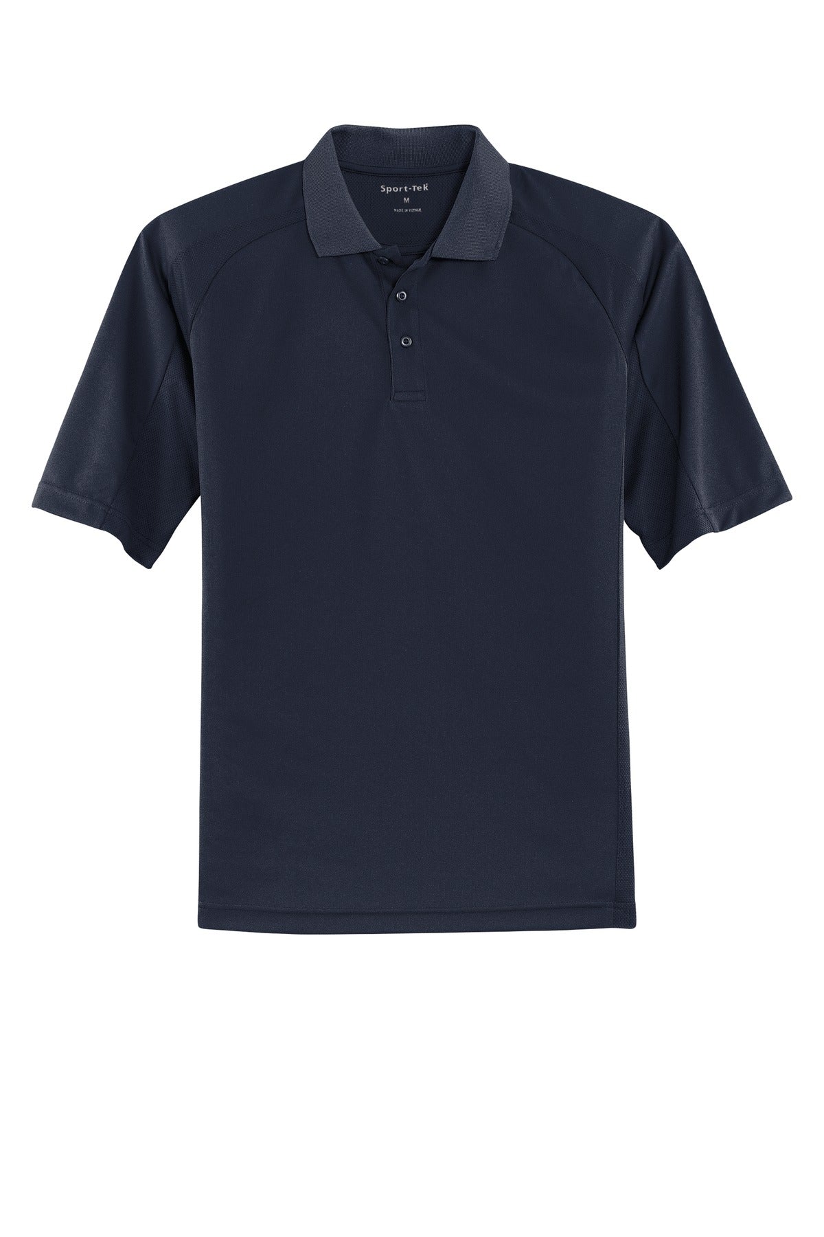 Sport-Tek Dri-Mesh Pro Polo – Navy – flat front