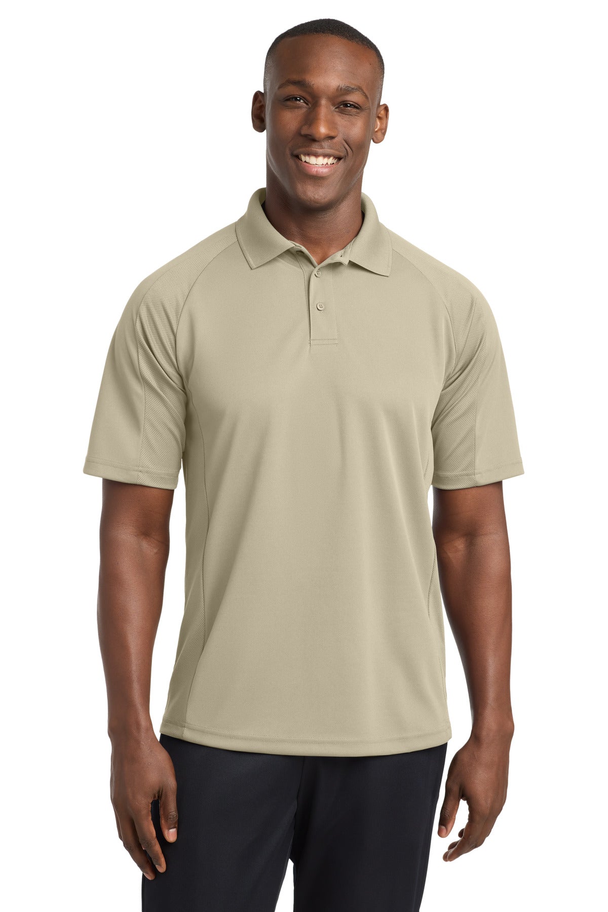 Sport-Tek Dri-Mesh Pro Polo – Sandstone