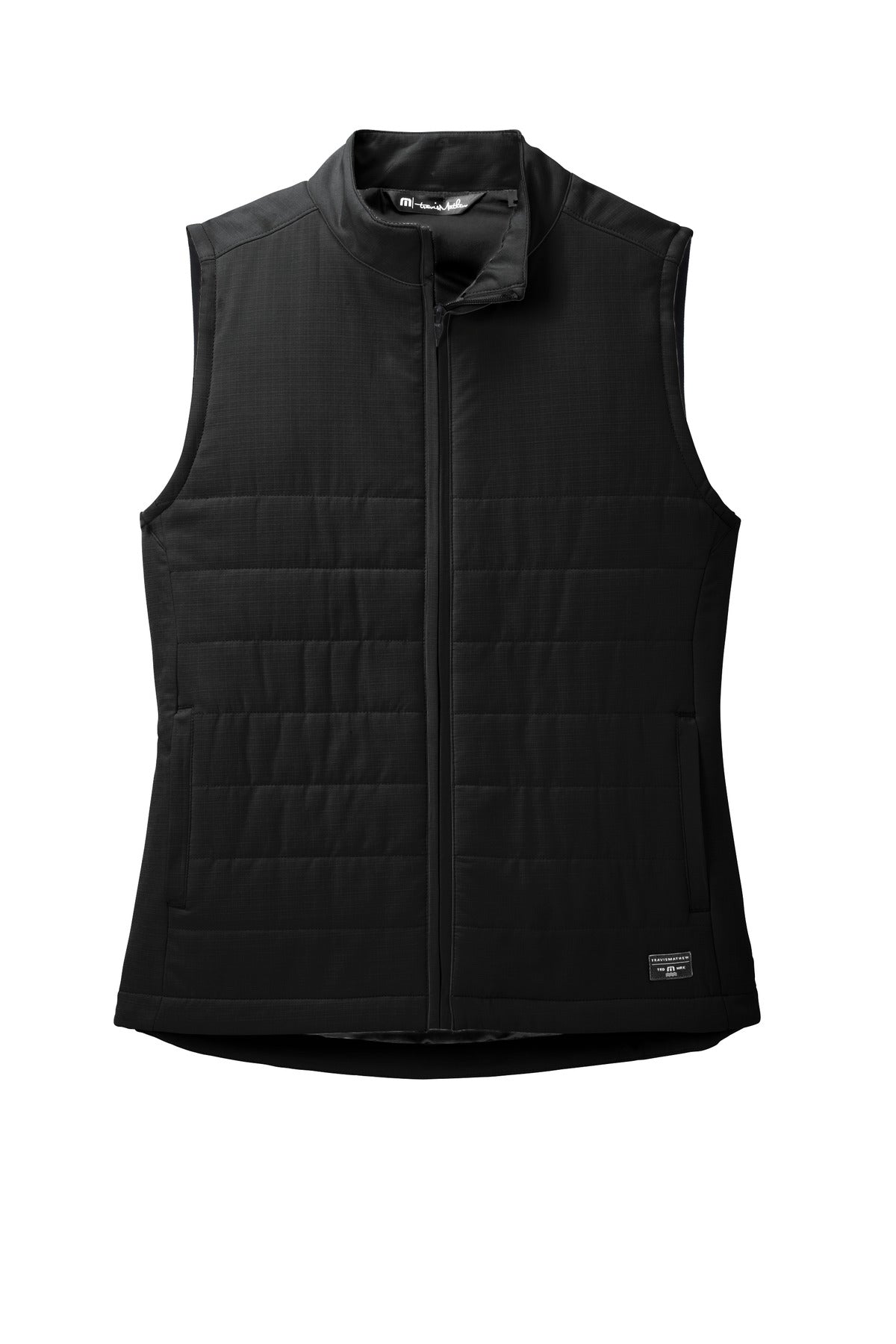 TravisMathew Women's Cold Bay Vest – Black – flat front