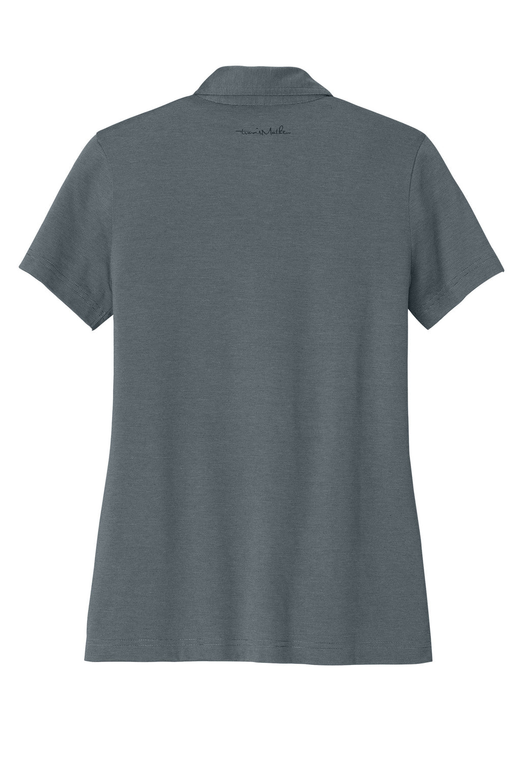 TravisMathew Women's Sunnyvale Polo – Blue Nights Heather – flat back