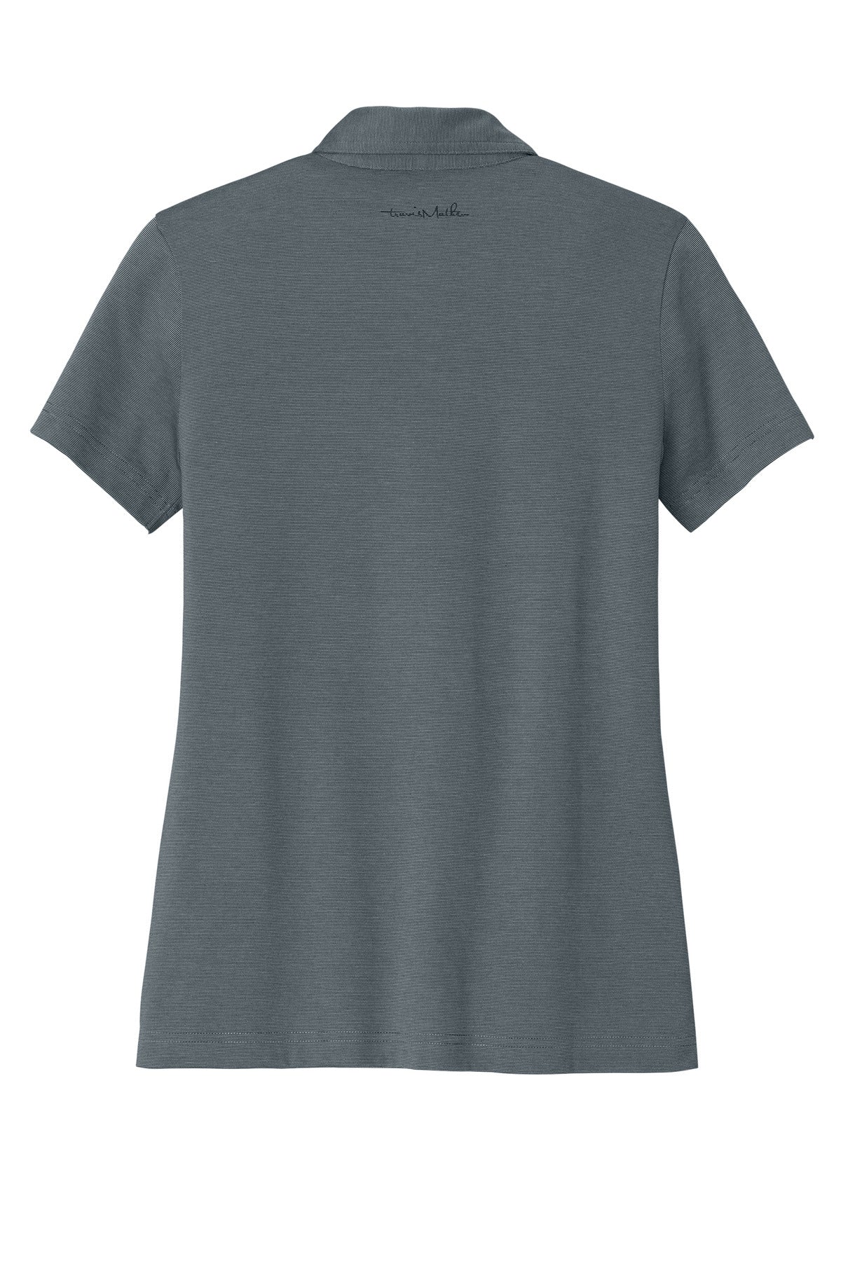 TravisMathew Women's Sunnyvale Polo – Blue Nights Heather – flat back
