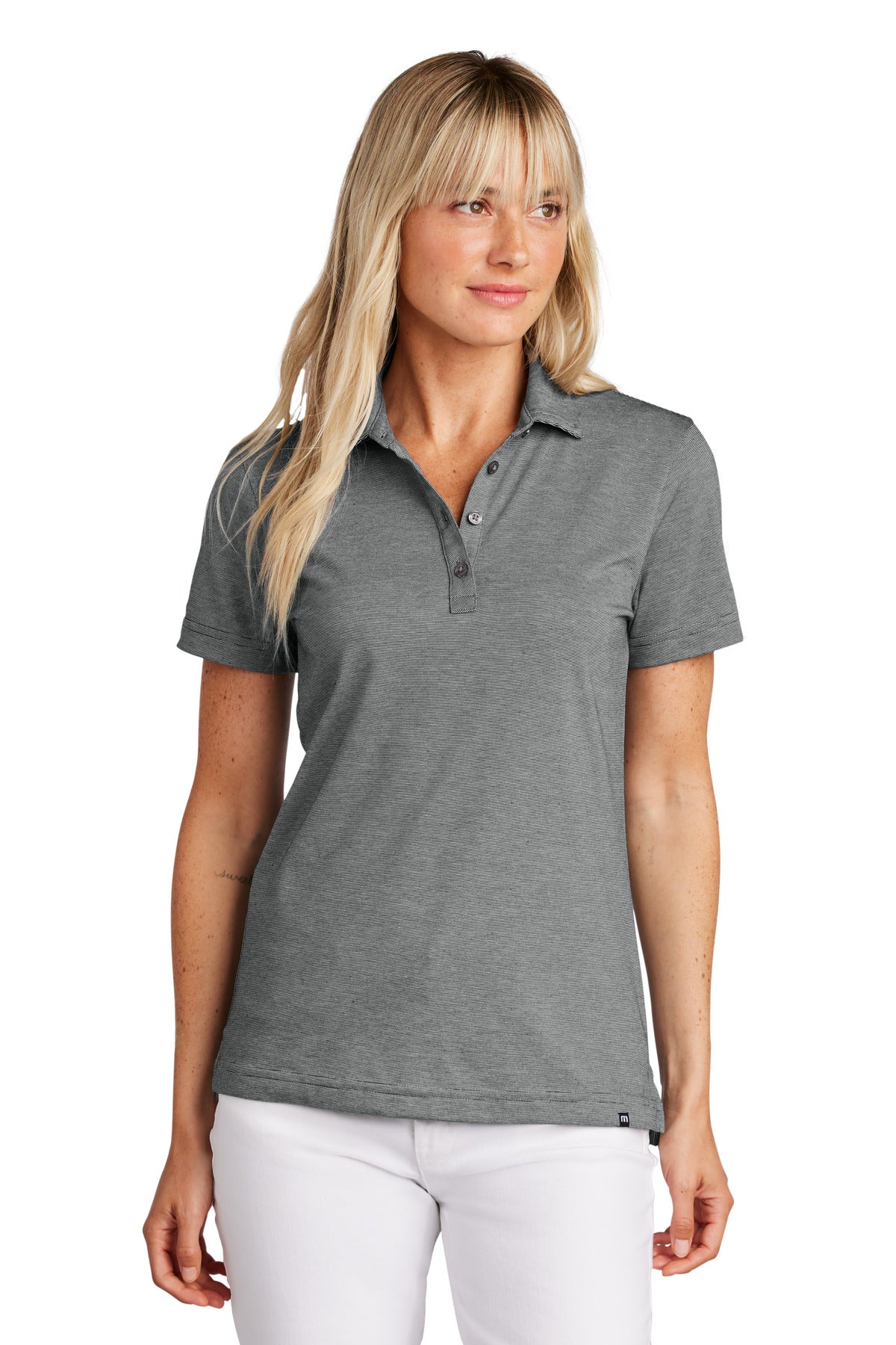 TravisMathew Women's Sunnyvale Polo – Dark Grey Heather