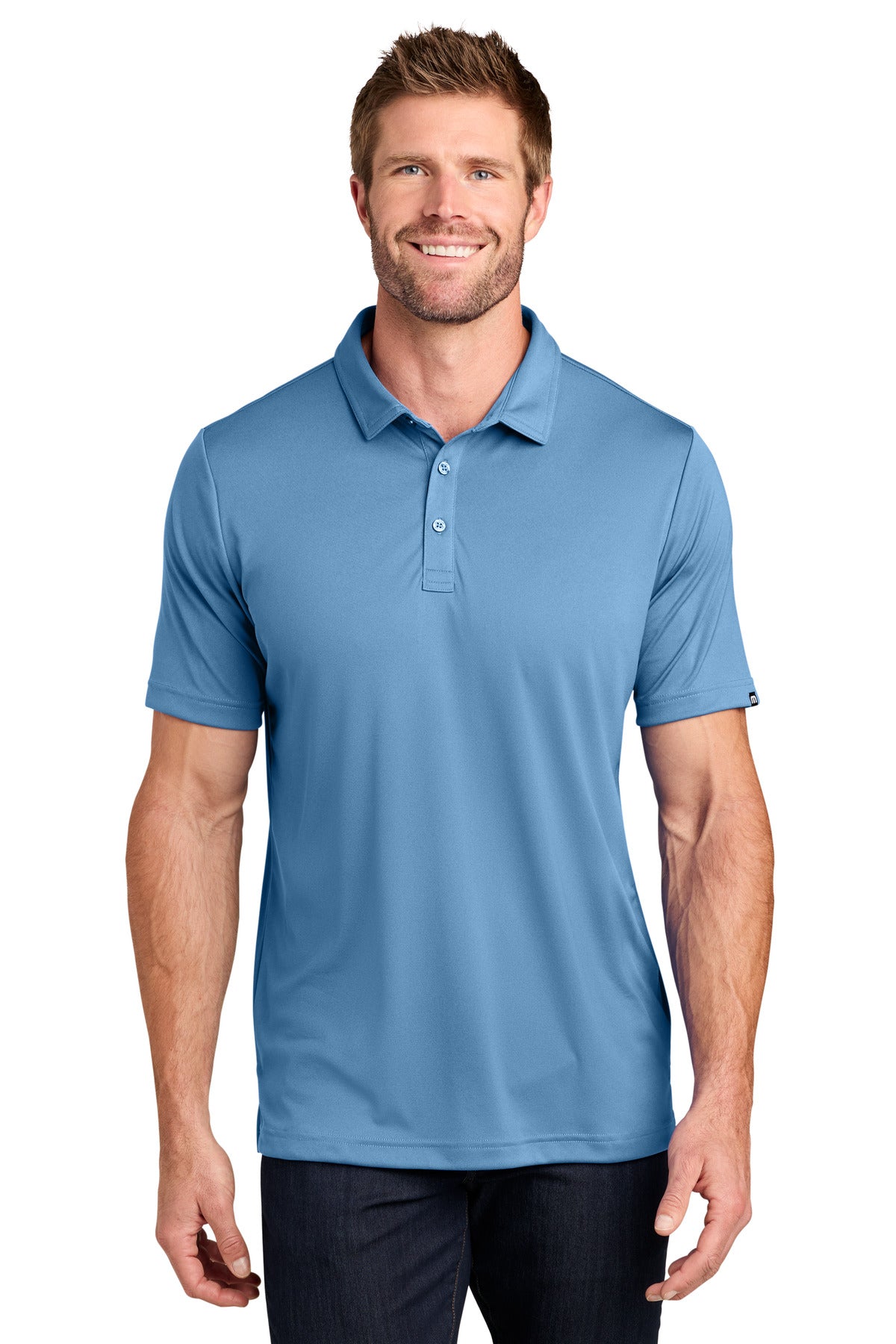 TravisMathew Coto Performance Polo – Federal Blue