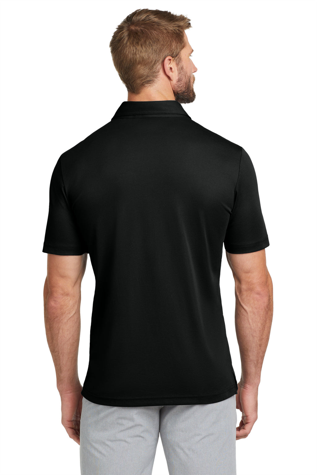 TravisMathew Oceanside Solid Polo – Black – back
