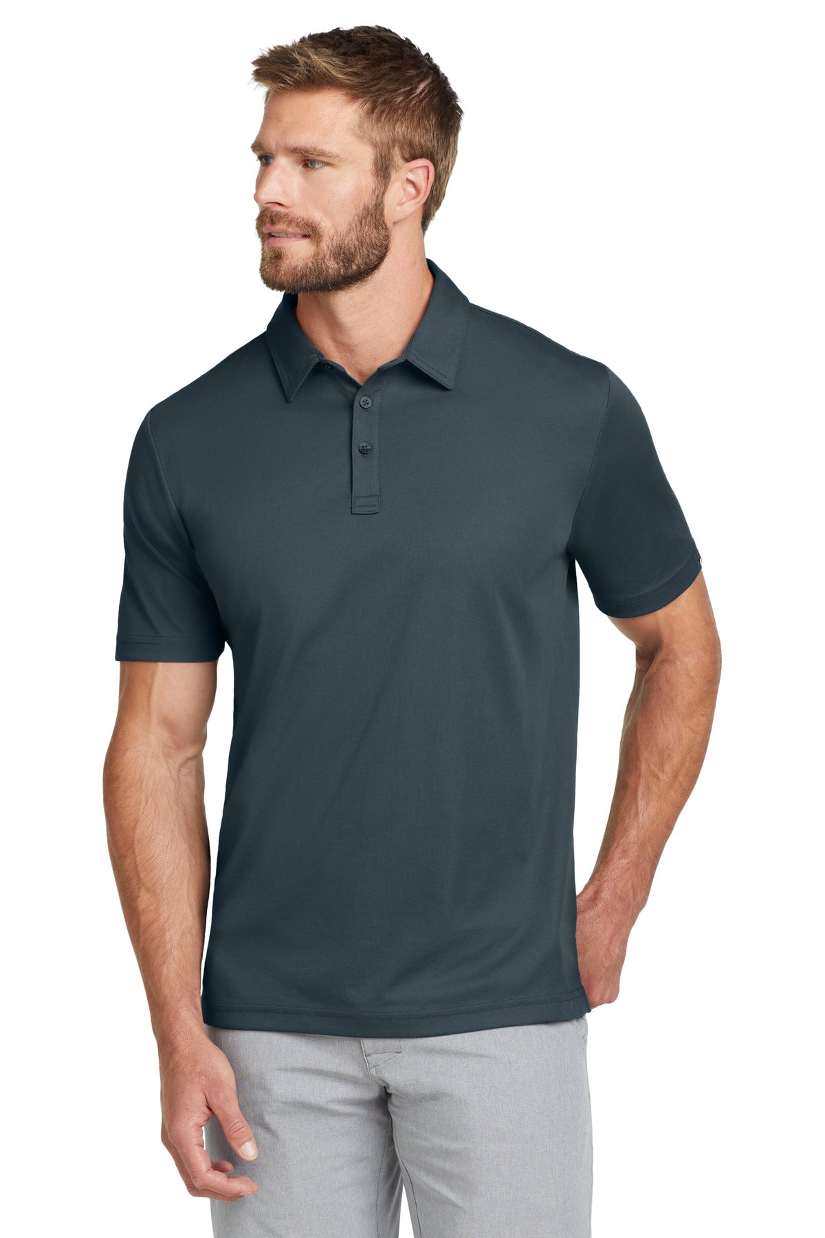 TravisMathew Oceanside Solid Polo – Blue Nights