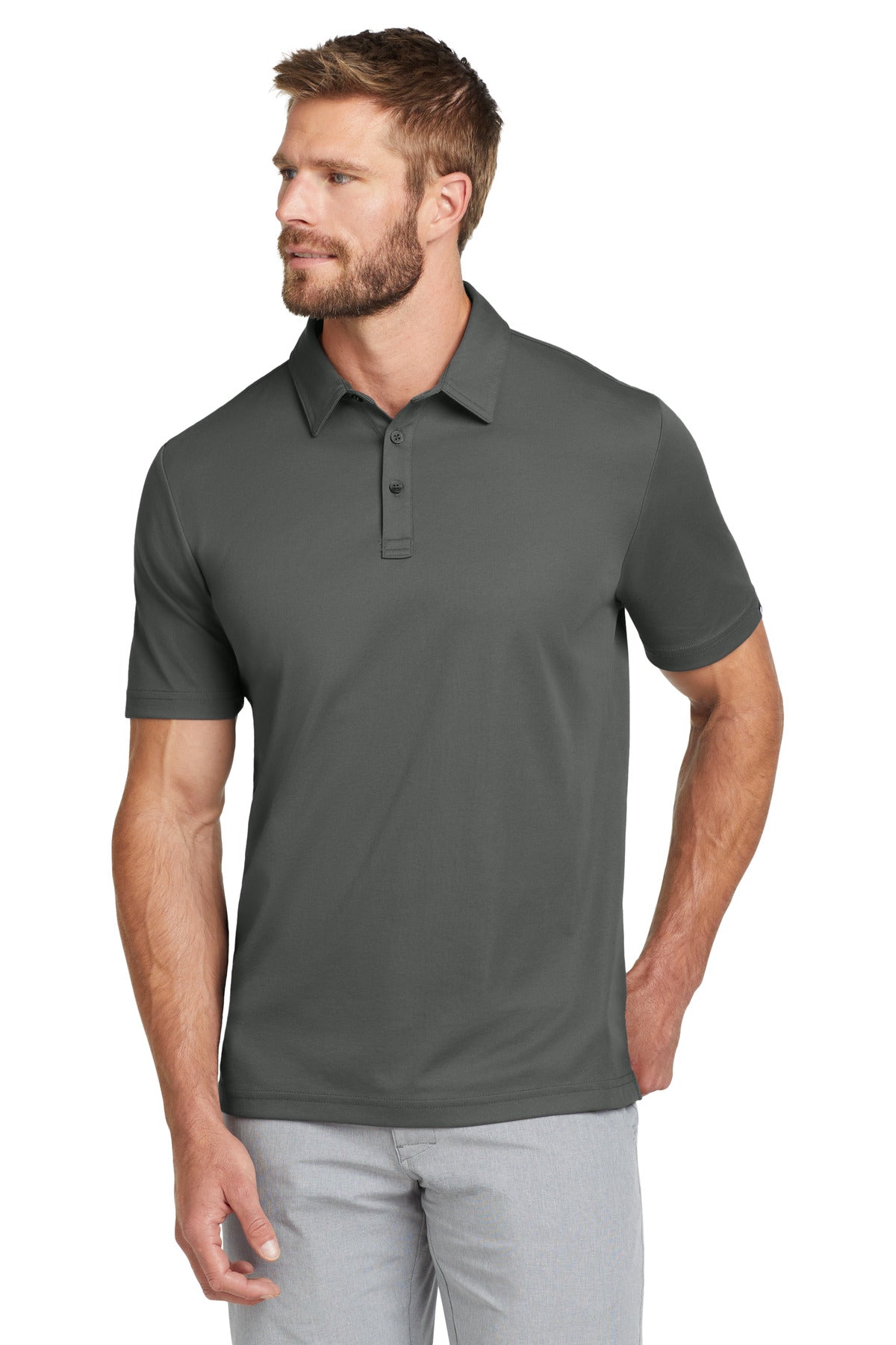 TravisMathew Oceanside Solid Polo – Quiet Shade Grey