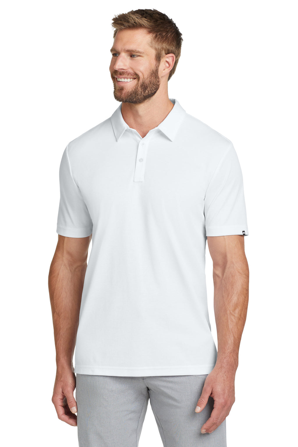 TravisMathew Oceanside Solid Polo – White
