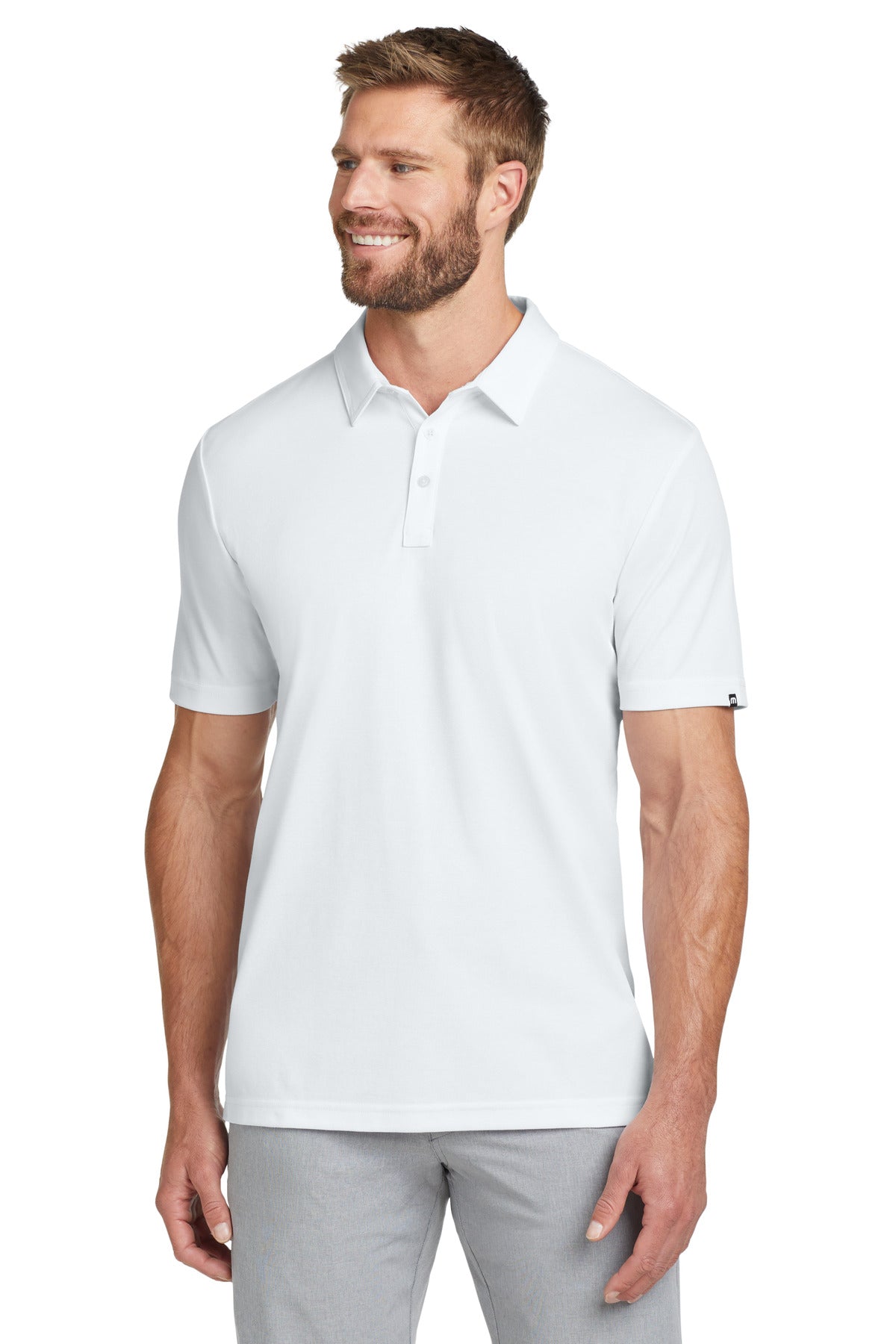 TravisMathew Oceanside Solid Polo – White
