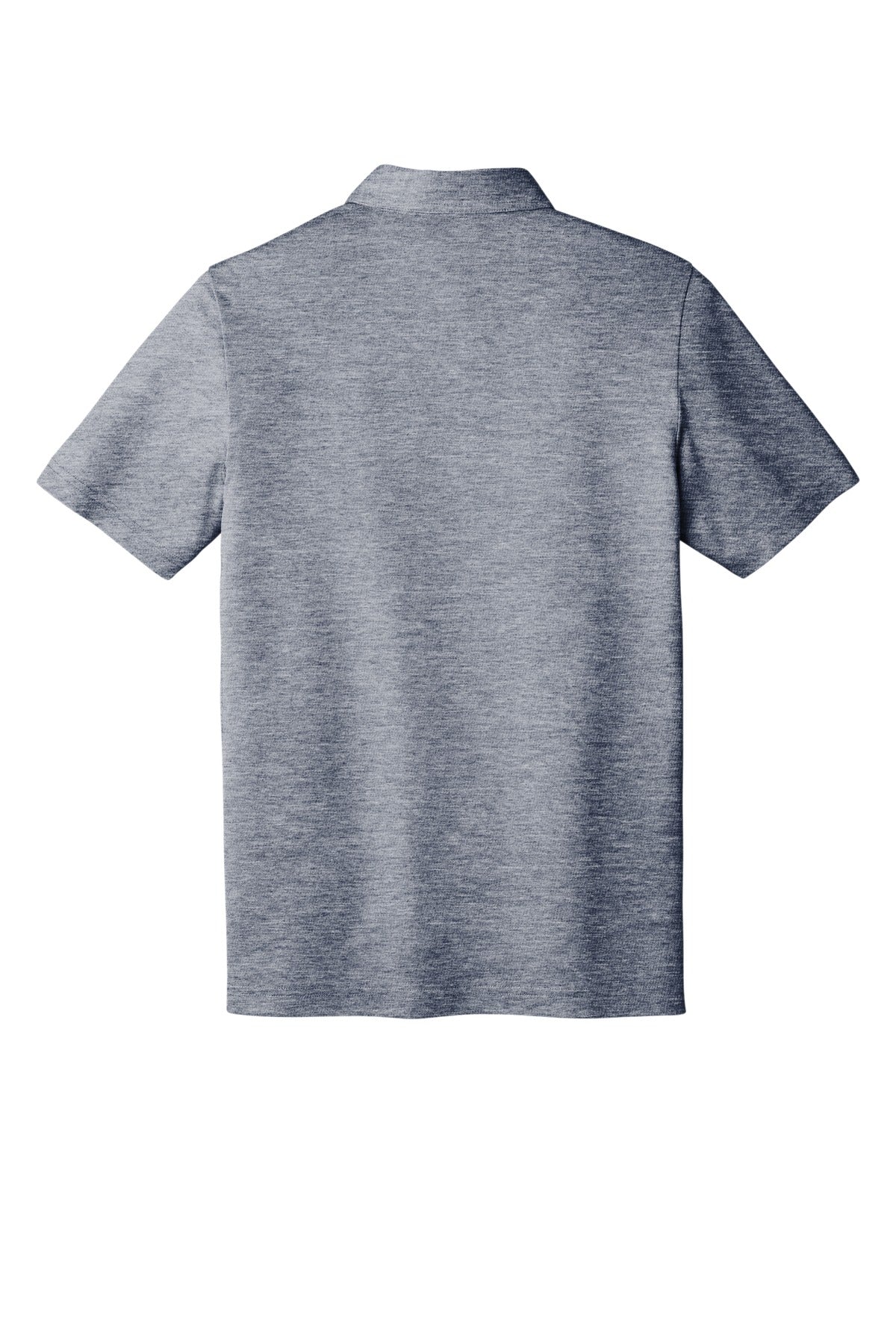 TravisMathew Oceanside Heather Polo – Blue Nights Heather – flat back