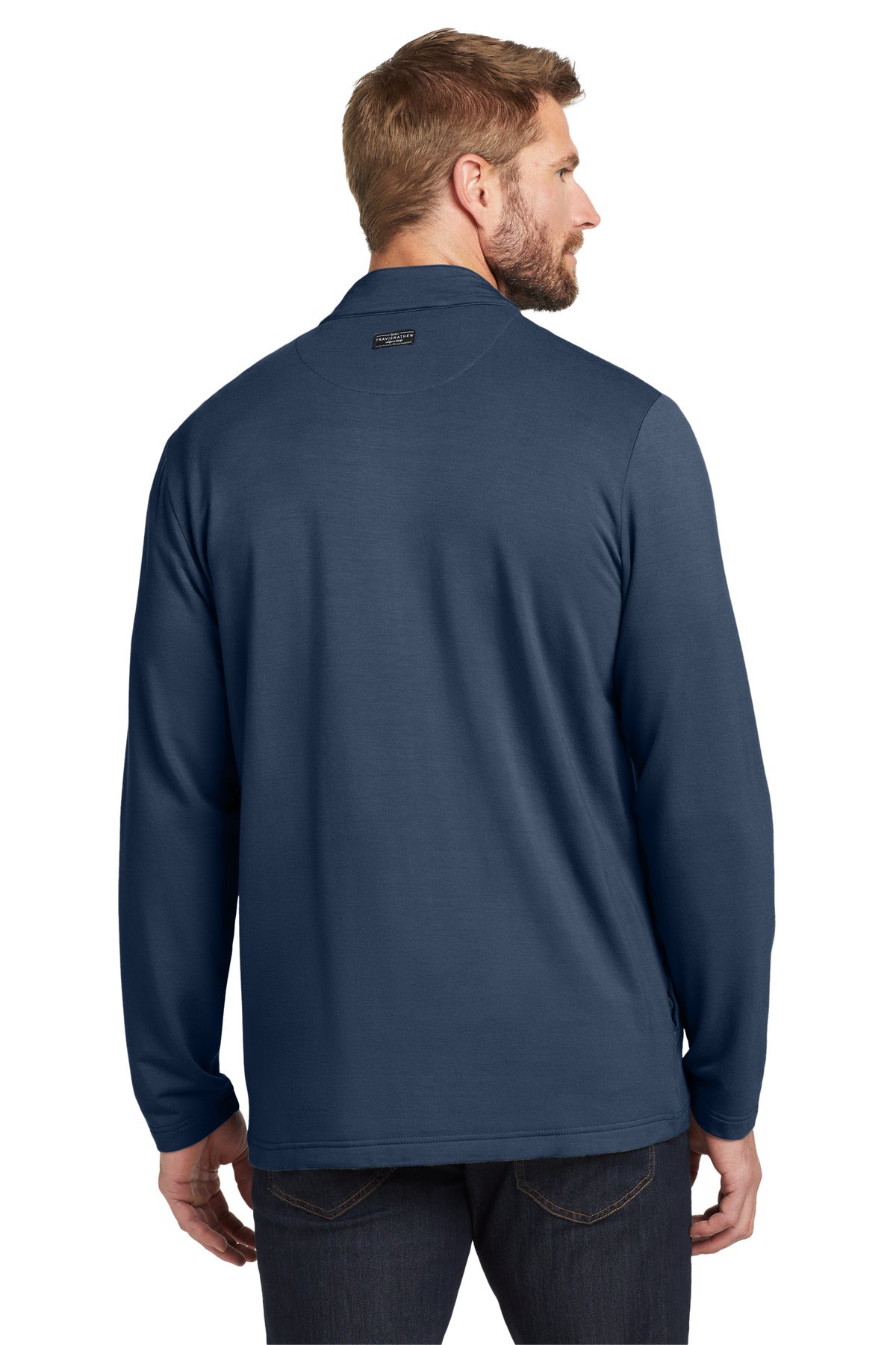 TravisMathew Newport Full-Zip Fleece – Blue Nights – back