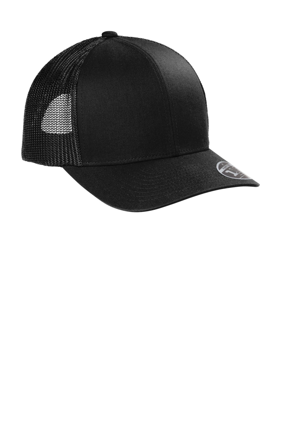 TravisMathew Cruz Trucker Cap – Black – flat front