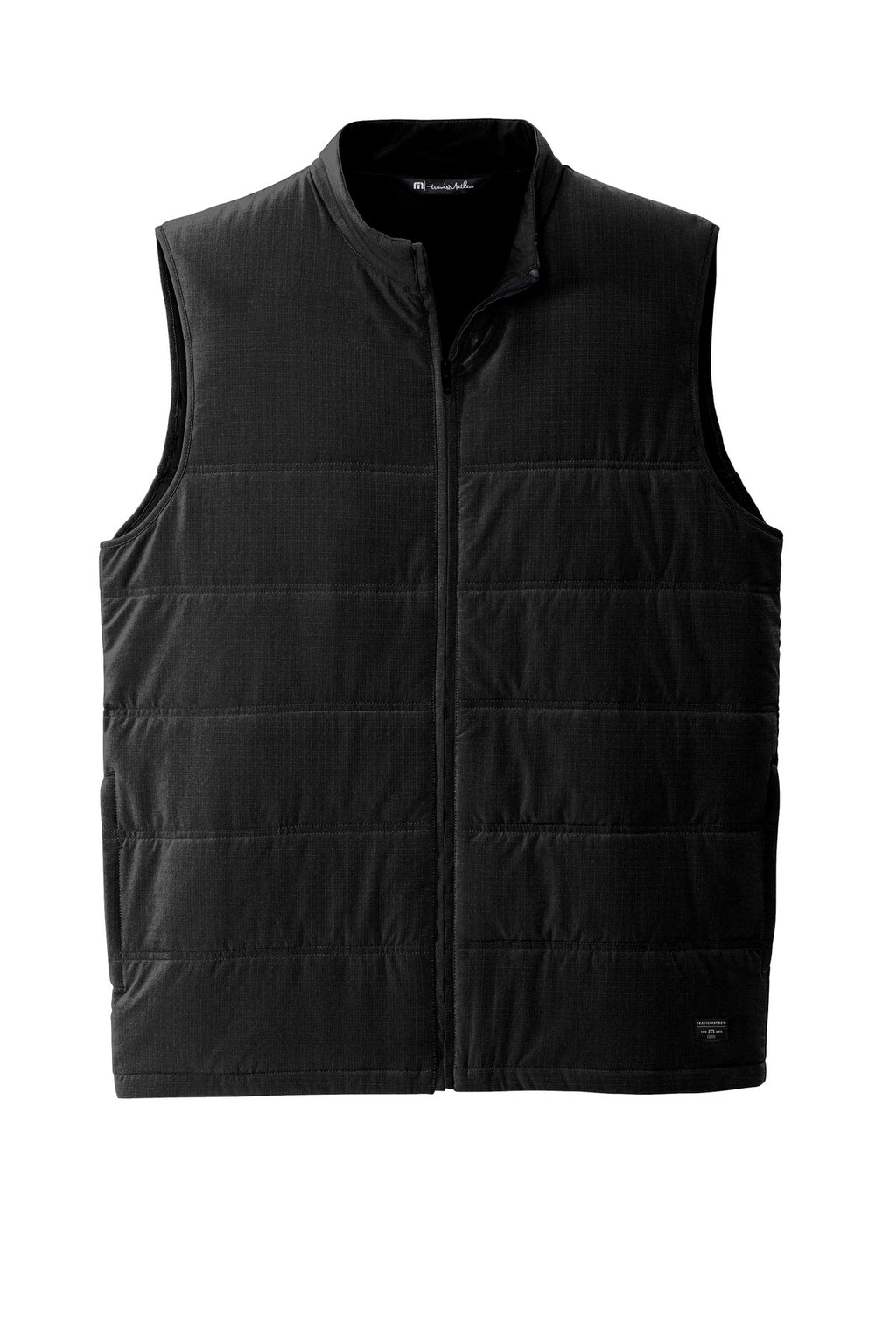 TravisMathew Cold Bay Vest – Black – flat front