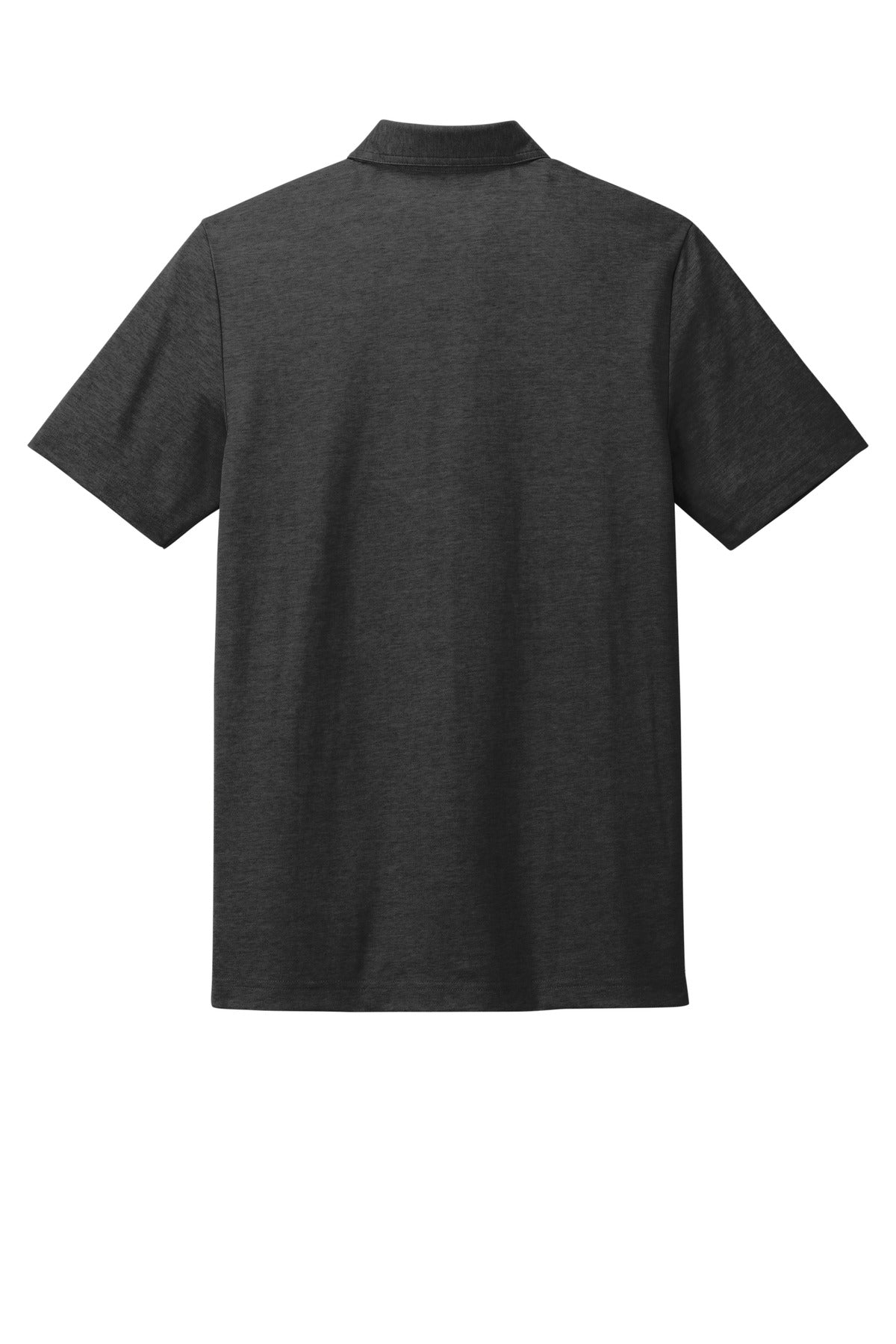 TravisMathew Oceanside Heather Pocket Polo – Black Heather – flat back