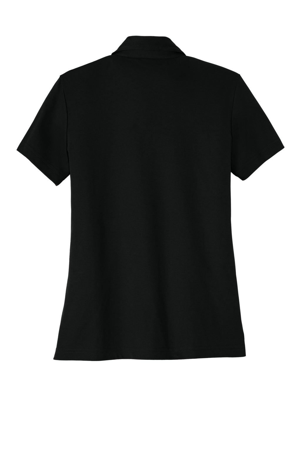TravisMathew Women's Oceanside Solid Polo – Black – flat back