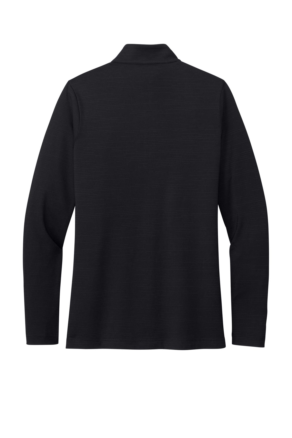 TravisMathew Women's Crestview 1/4-Zip – Black – flat back