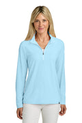 TravisMathew Women's Crestview 1/4-Zip – Dream Blue