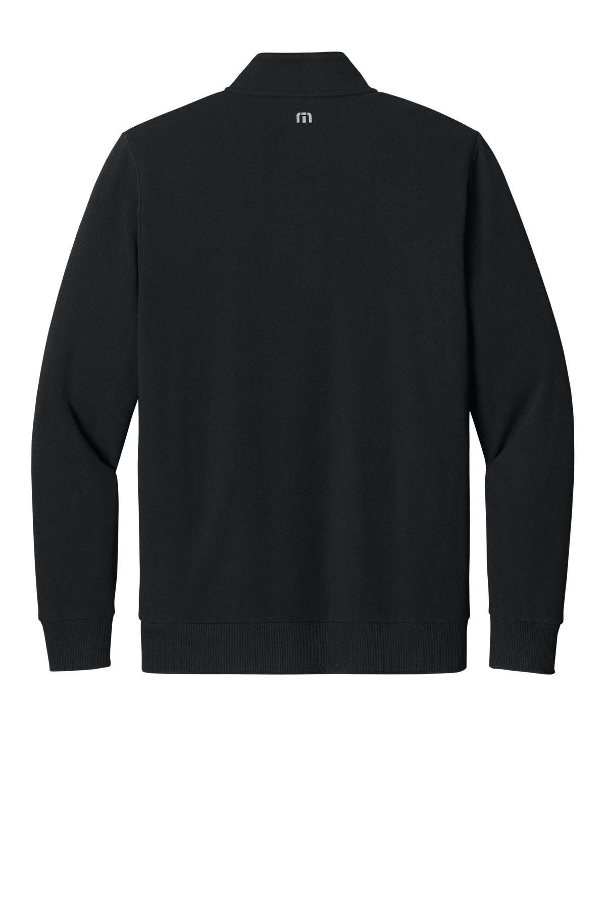 TravisMathew Ocean Villa 1/4-Zip – Black – flat back