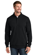 TravisMathew Ocean Villa 1/4-Zip – Black – front