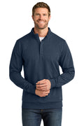TravisMathew Ocean Villa 1/4-Zip – Blue Heather