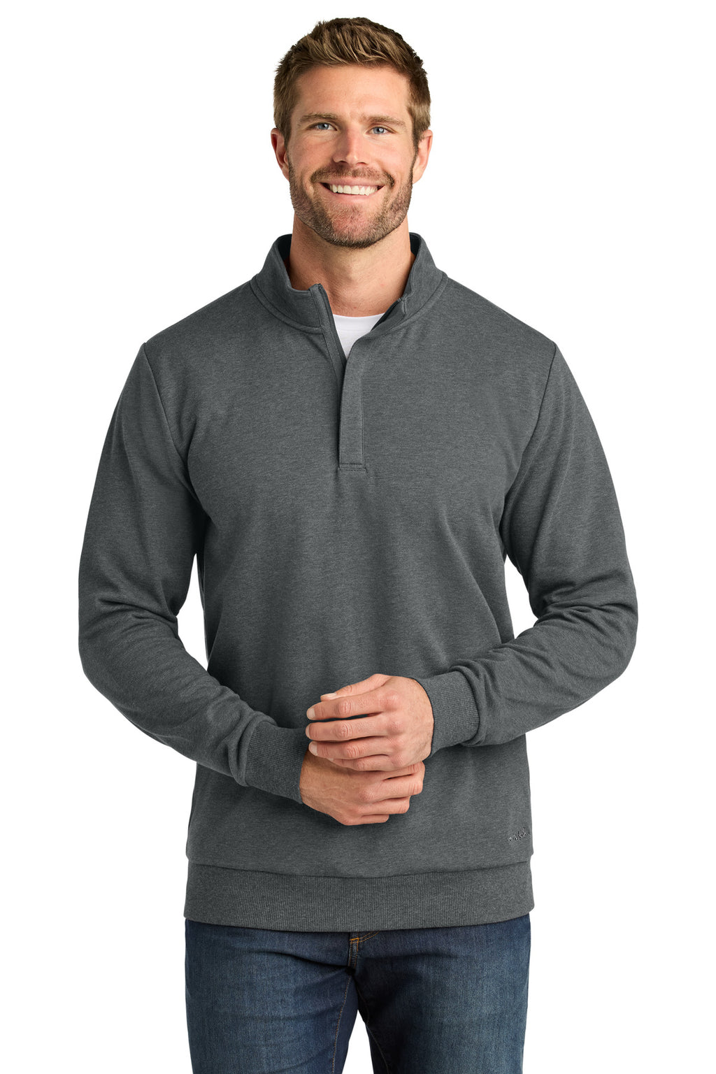 TravisMathew Ocean Villa 1/4-Zip – Dark Grey Heather