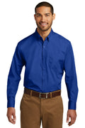 Port Authority Long Sleeve Carefree Poplin Shirt – True Royal