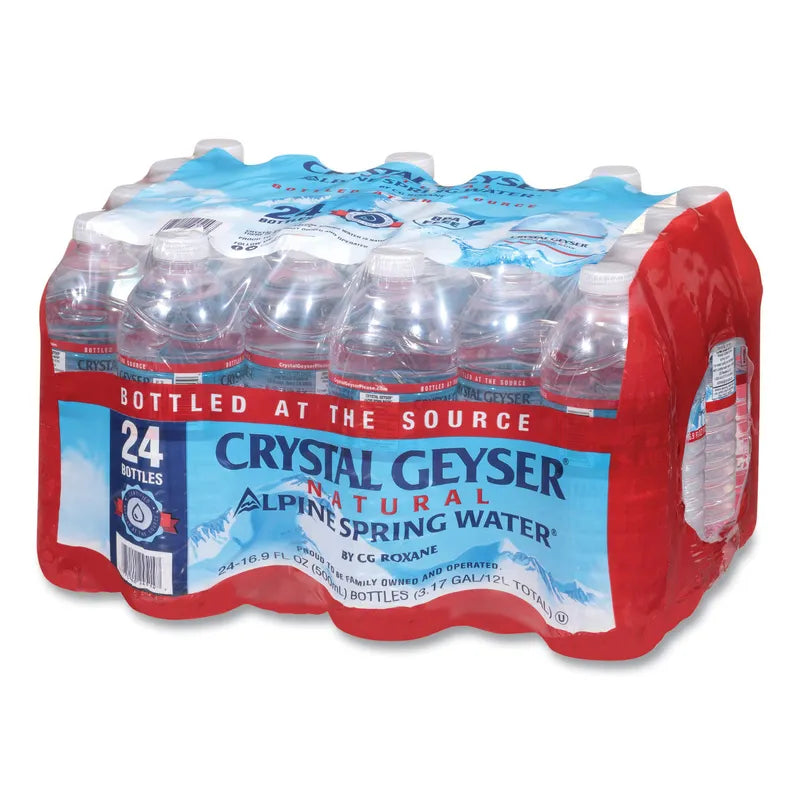Crystal Geyser Spring Water 16.9 oz, 24/Case – Pallet (84 Cases)