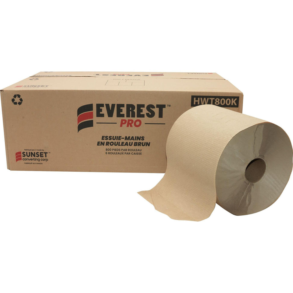 Hardwound Roll Towel, natural kraft, 800 ft