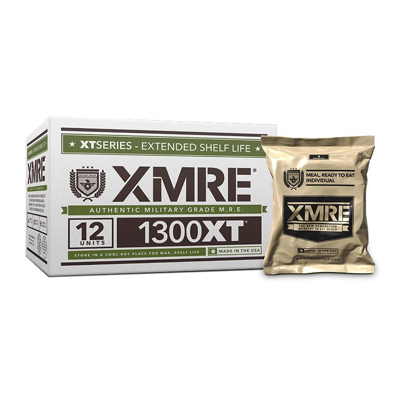 MRE 1200–1500 Cal with Heater, 6 Menus incl. Vegetarian, 12/Case