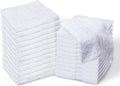 Economy white cotton washcloths